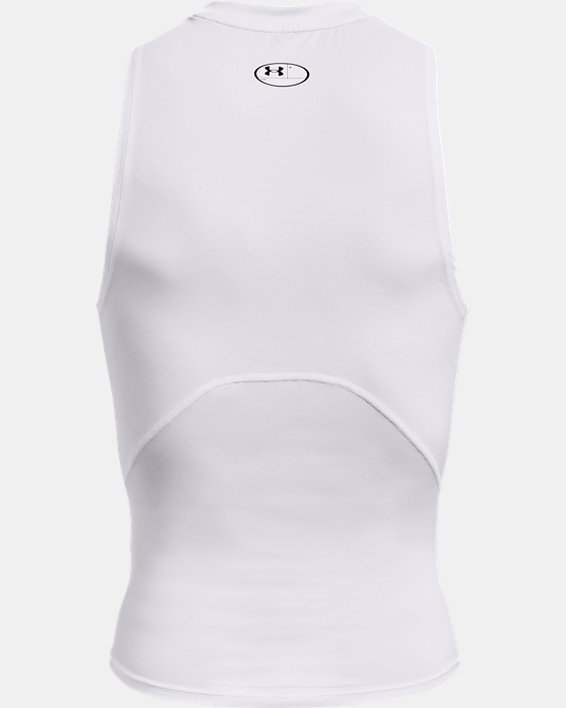 Men's HeatGear® Compression Tank in White image number 5